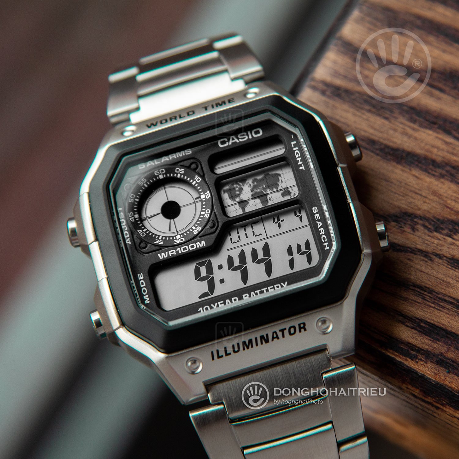 Casio AE-1200WHD-1AVDF – Nam – Kính Nhựa – Quartz (Pin) – Dây Kim Loại - Ảnh 5
