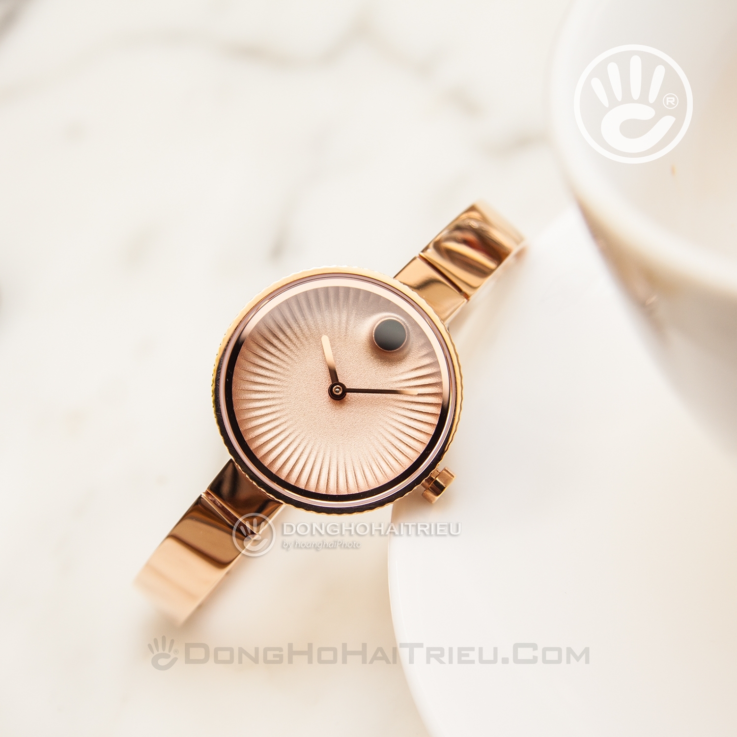 Movado 3680022 – Nữ – Kính Sapphire – Quartz (Pin) – Dây Kim Loại - Ảnh 2