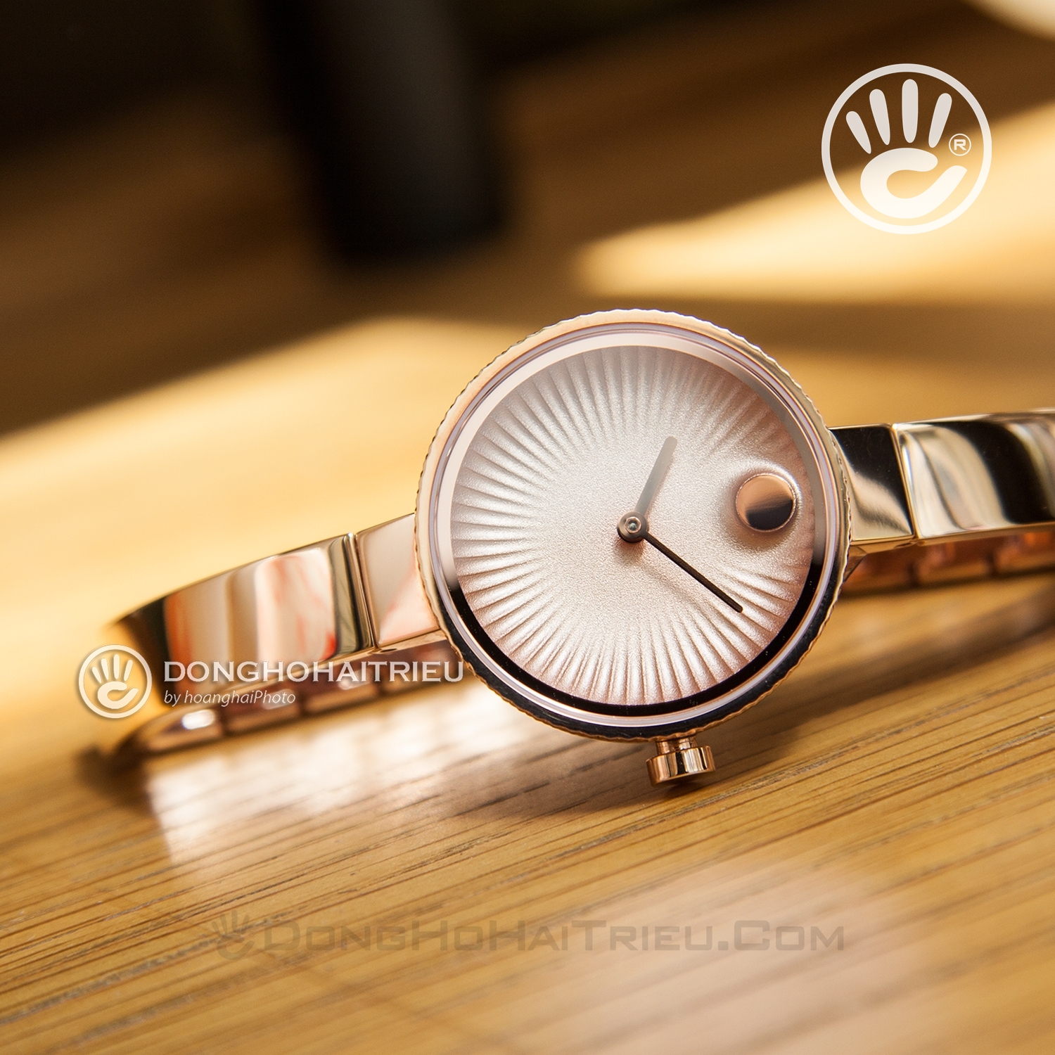 Movado 3680022 – Nữ – Kính Sapphire – Quartz (Pin) – Dây Kim Loại - Ảnh 5